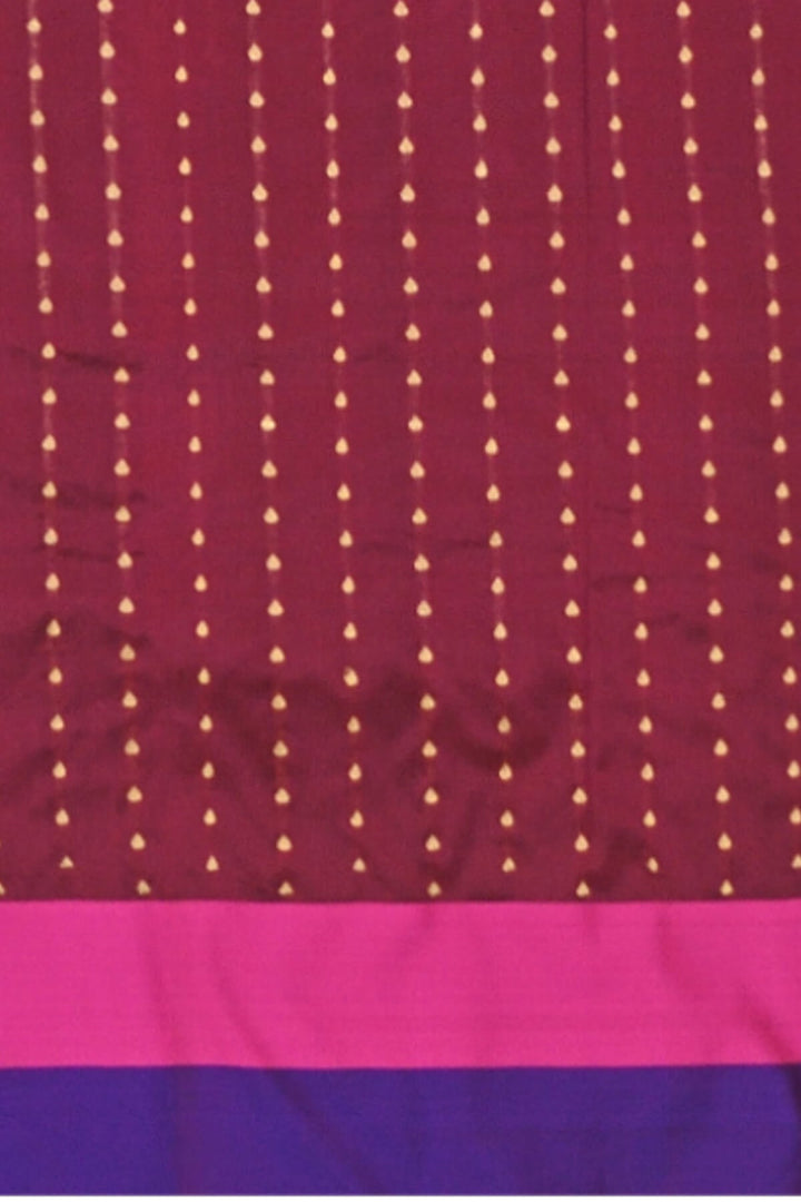Handloom Banarasi katan pure silk saree in black with floral motifs