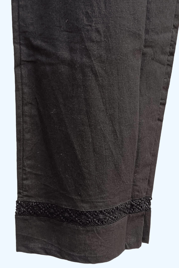 Bottom chikankari parallel pant