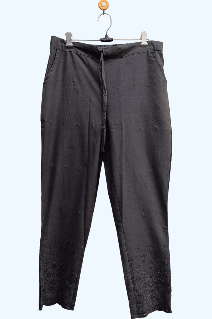 Cotton full chikan pants