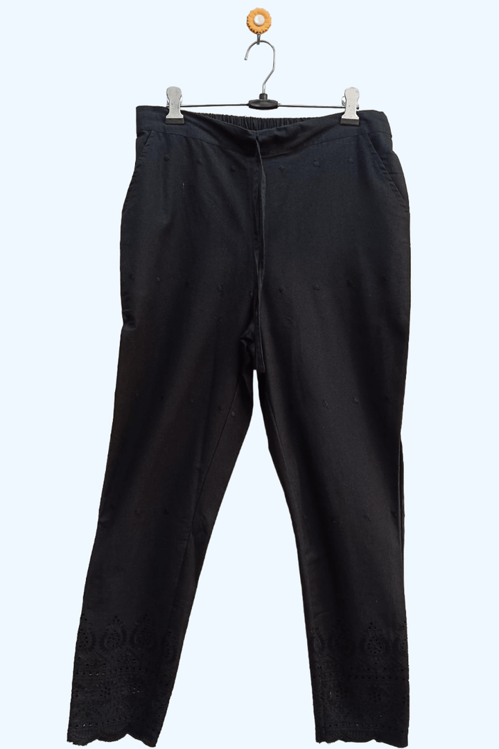 Cotton full chikan pants
