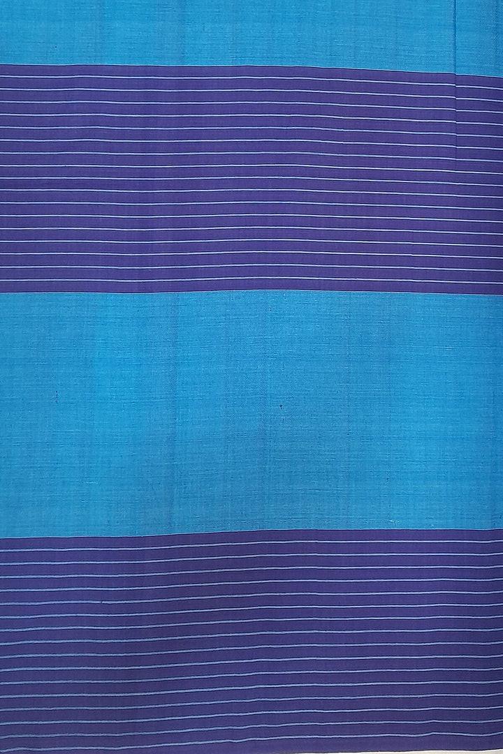 Handwoven ikat  cotton saree in blue