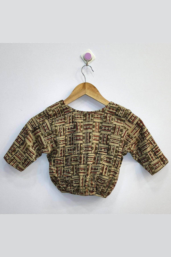 Kalamkari  stretchable blouse