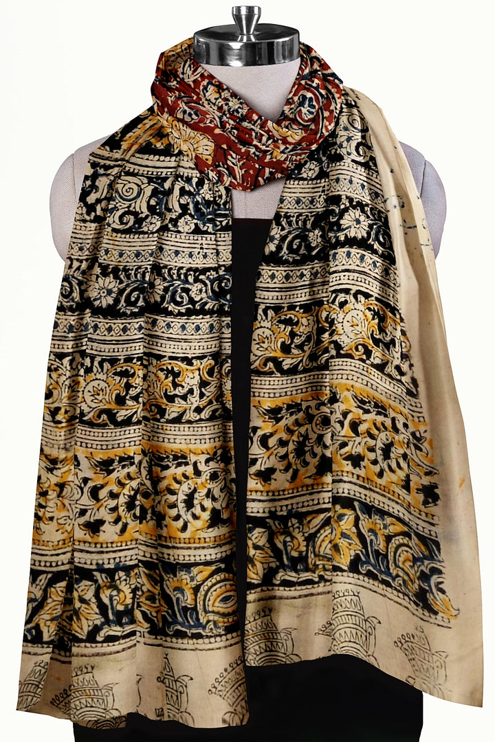 Kalamkari cotton stole