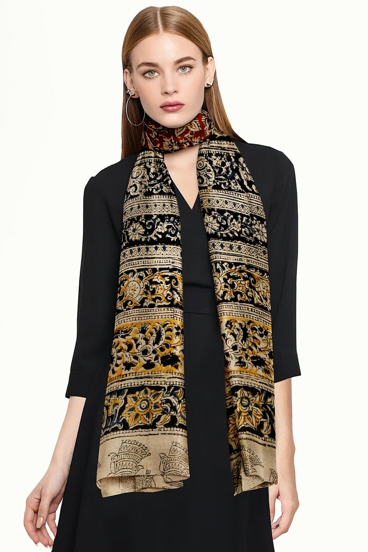 Kalamkari cotton stole