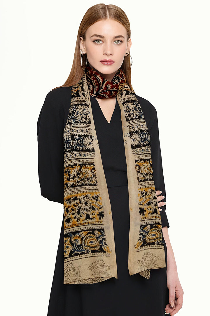 Kalamkari cotton stole