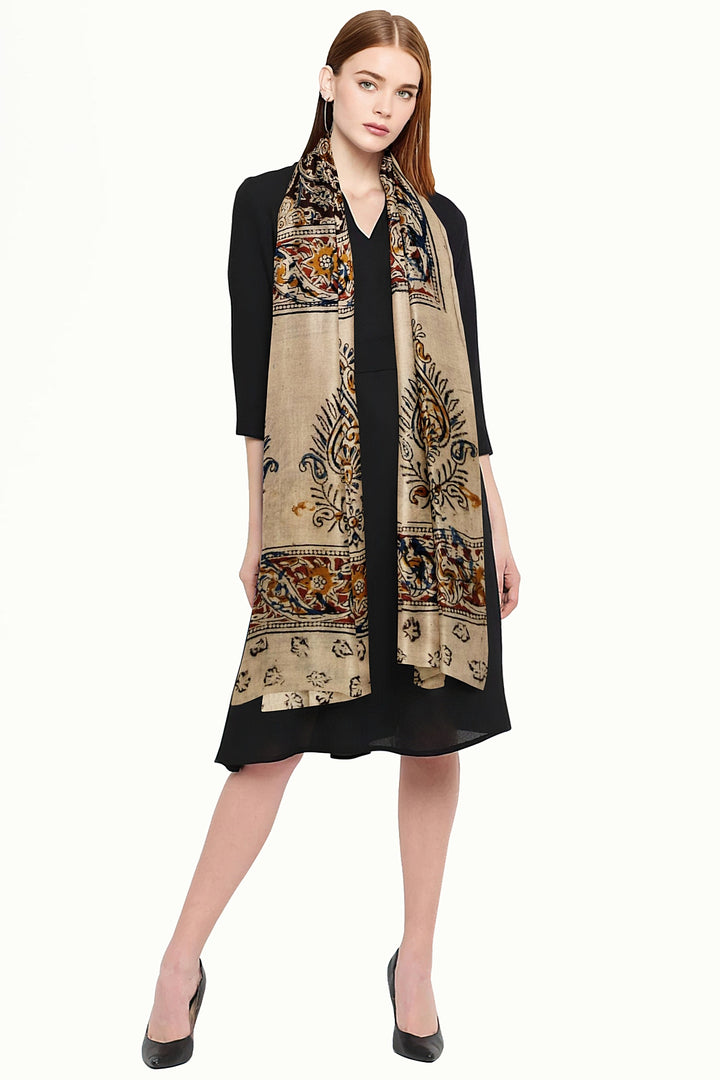Kalamkari cotton stole