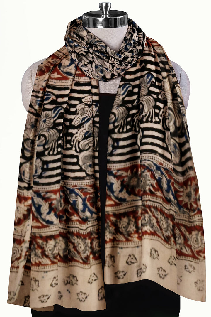 Kalamkari cotton stole