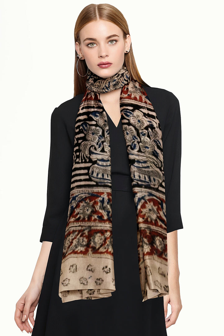 Kalamkari cotton stole