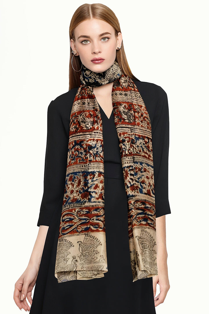 Kalamkari cotton stole