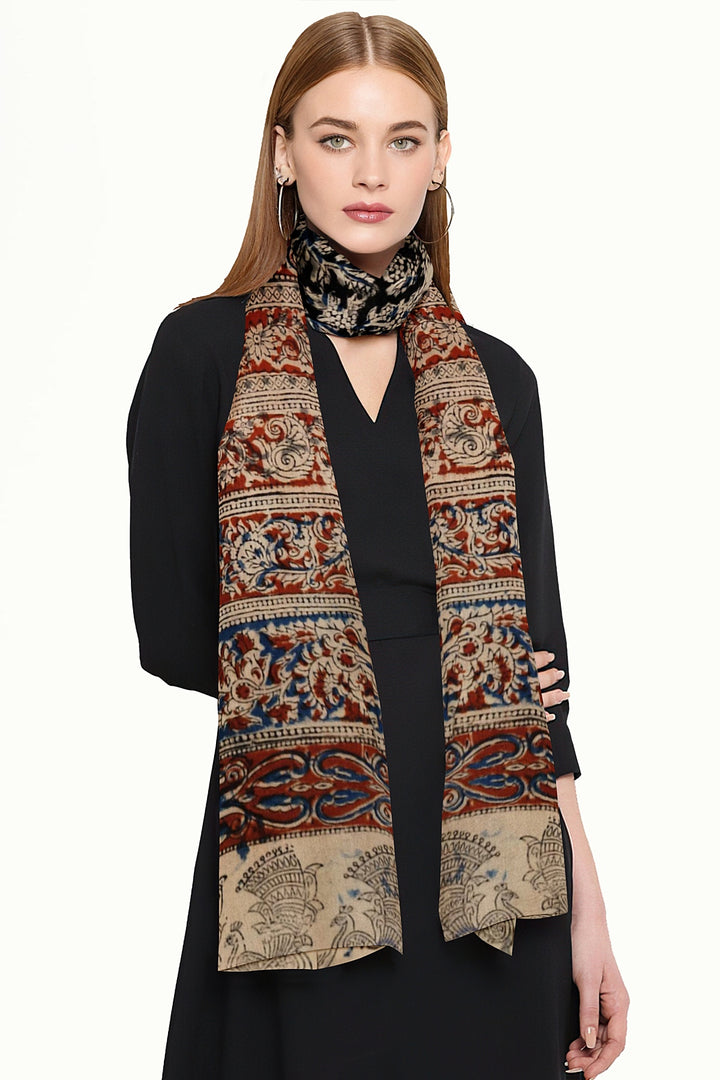 Kalamkari cotton stole