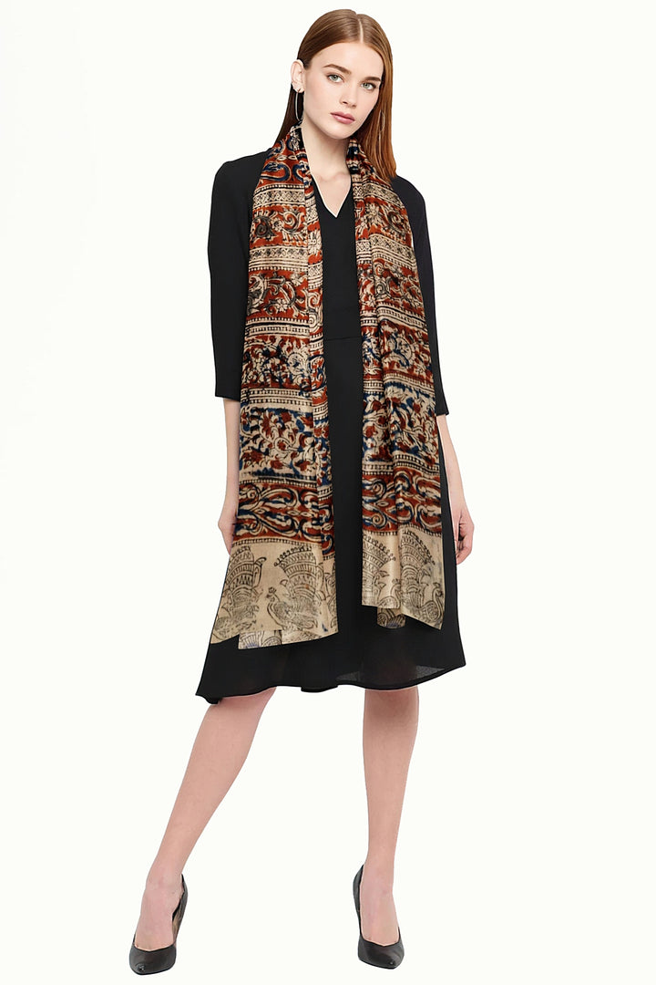 Kalamkari cotton stole