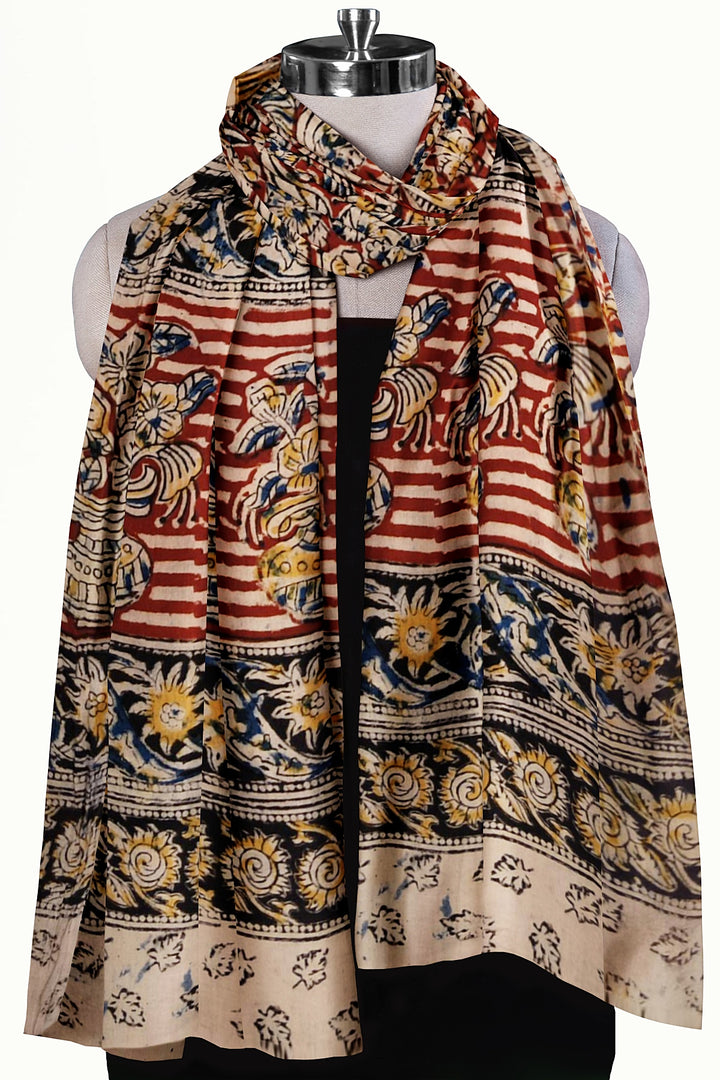 Kalamkari cotton stole