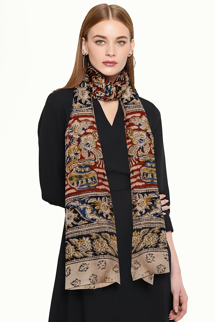 Kalamkari cotton stole