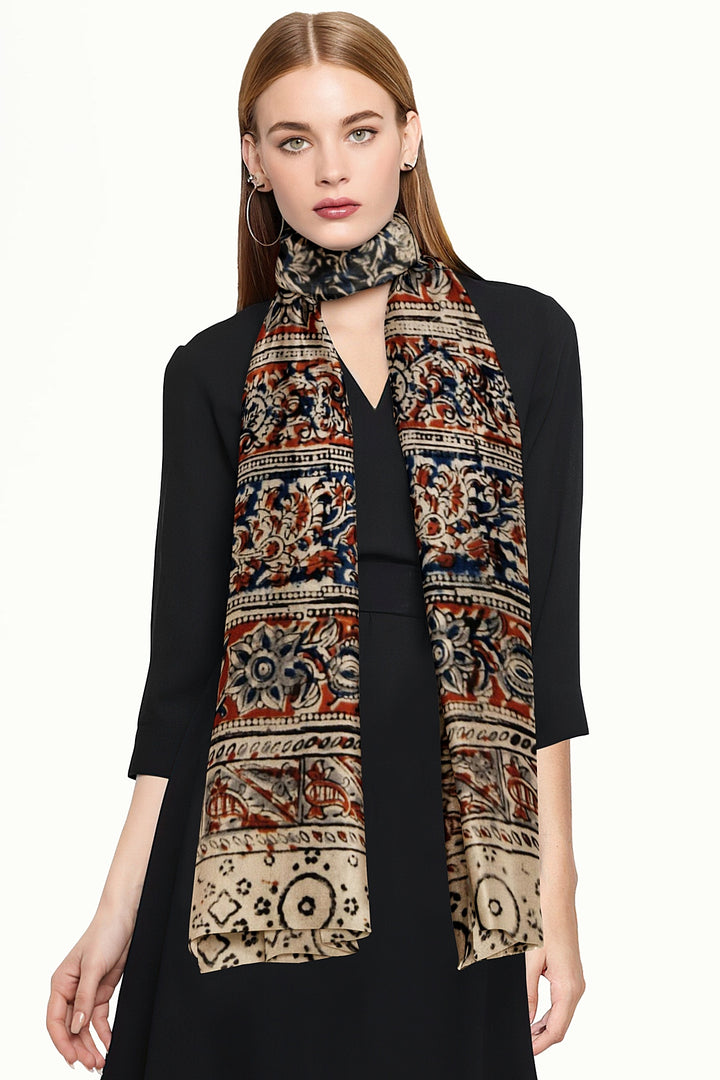 Kalamkari cotton stole