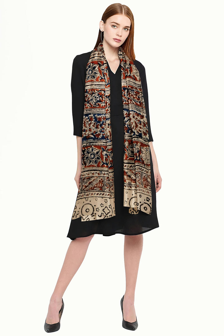 Kalamkari cotton stole