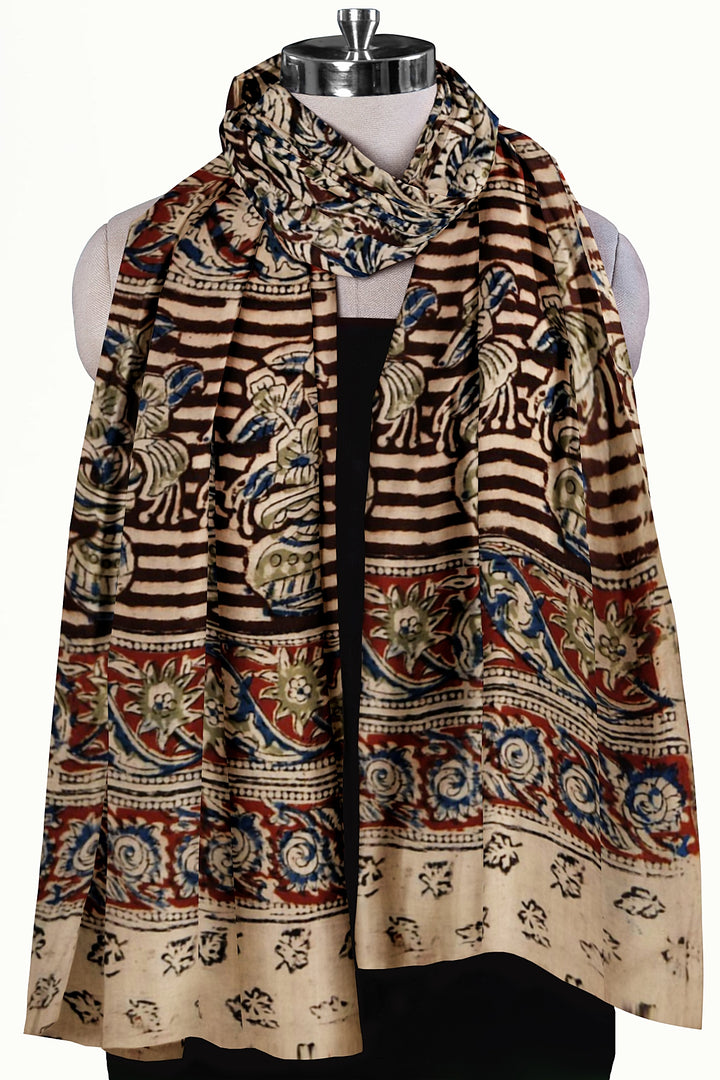 Kalamkari cotton stole