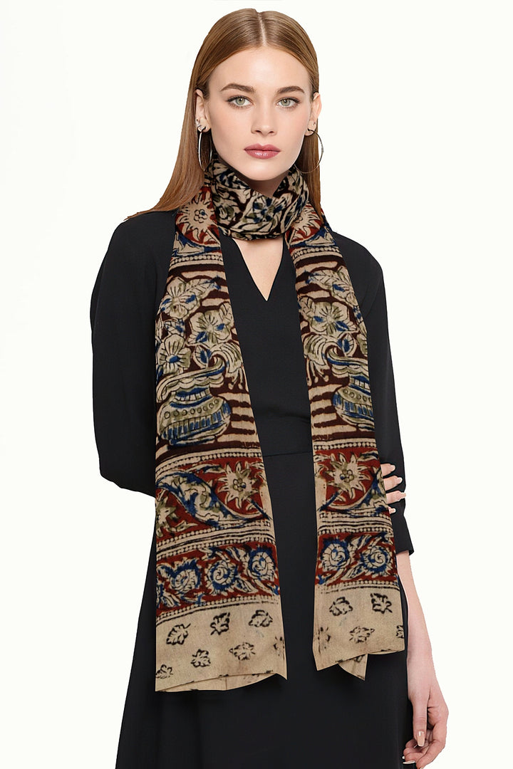 Kalamkari cotton stole