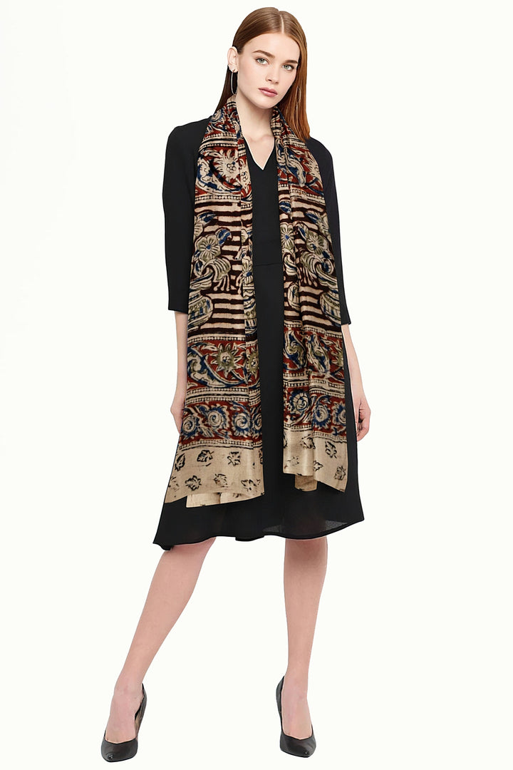 Kalamkari cotton stole