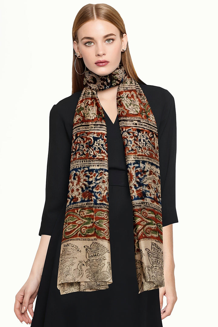 Kalamkari cotton stole