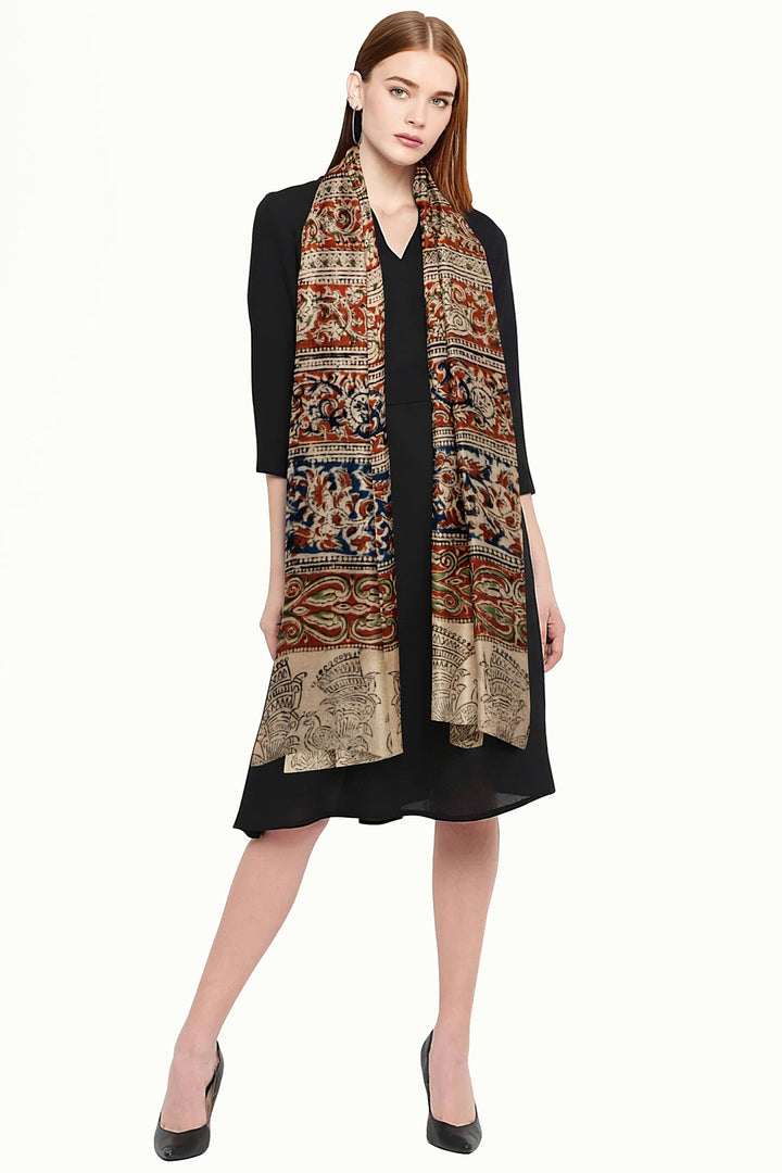 Kalamkari cotton stole