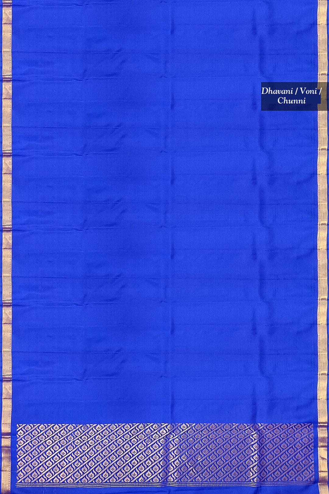 Kanchi pure silk dhavani / voni / chunni in blue
