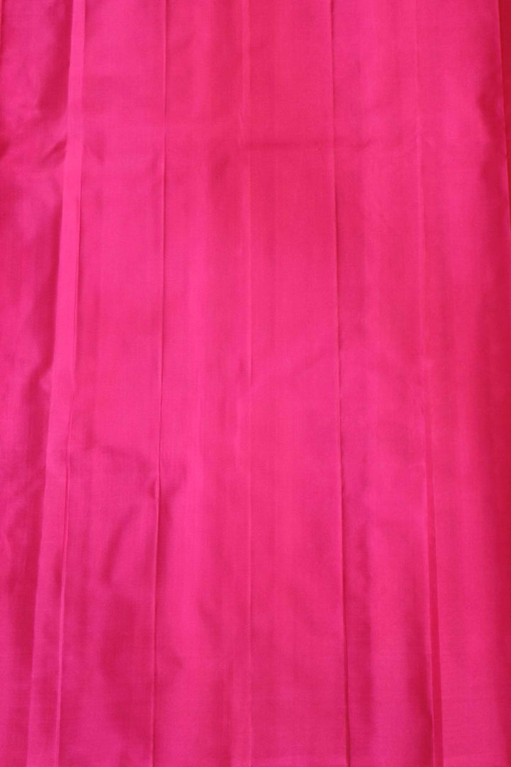 Kanchi borderless pure silk saree in mustard  with paisley motifs