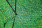 Handwoven Ikkat pure silk  fabric in green