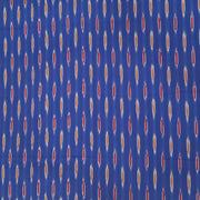 Handwoven ikat  pure cotton fabric in blue
