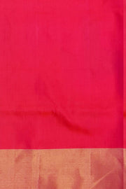 Handloom Kanchi soft silk saree in green & pink in partly style.