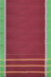Kanchi pure cotton saree in maroon