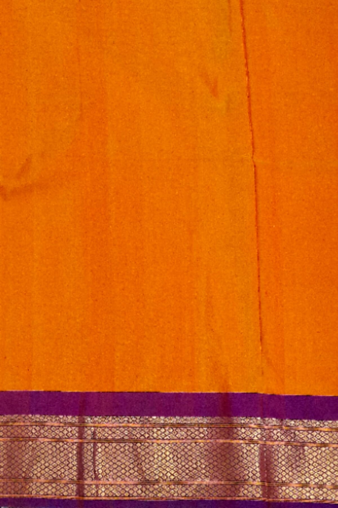 Paithani pure silk brocade saree in mustard with round motifs