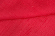 Pure silk fabric (in dupion finish)  in red