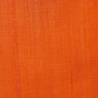 Pure silk fabric (in dupion finish)  in orange
