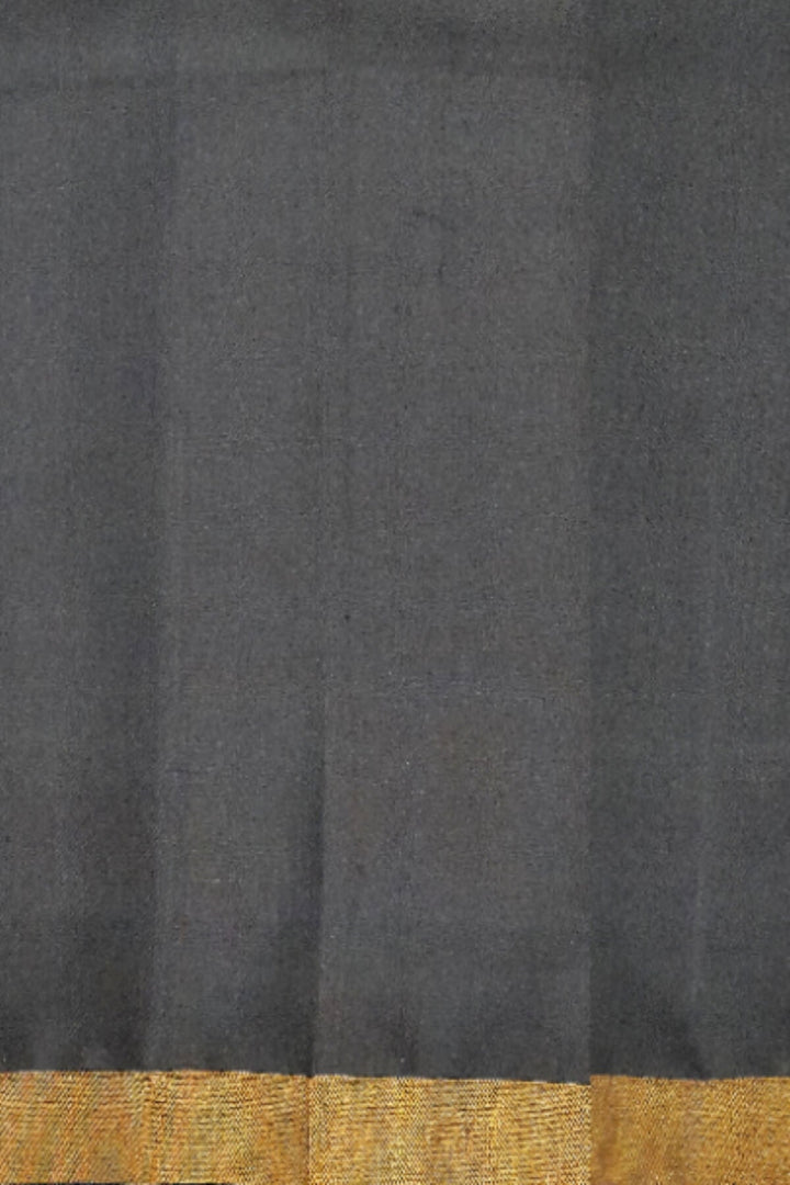 Handwoven Uppada pure silk saree with striped tissue borders