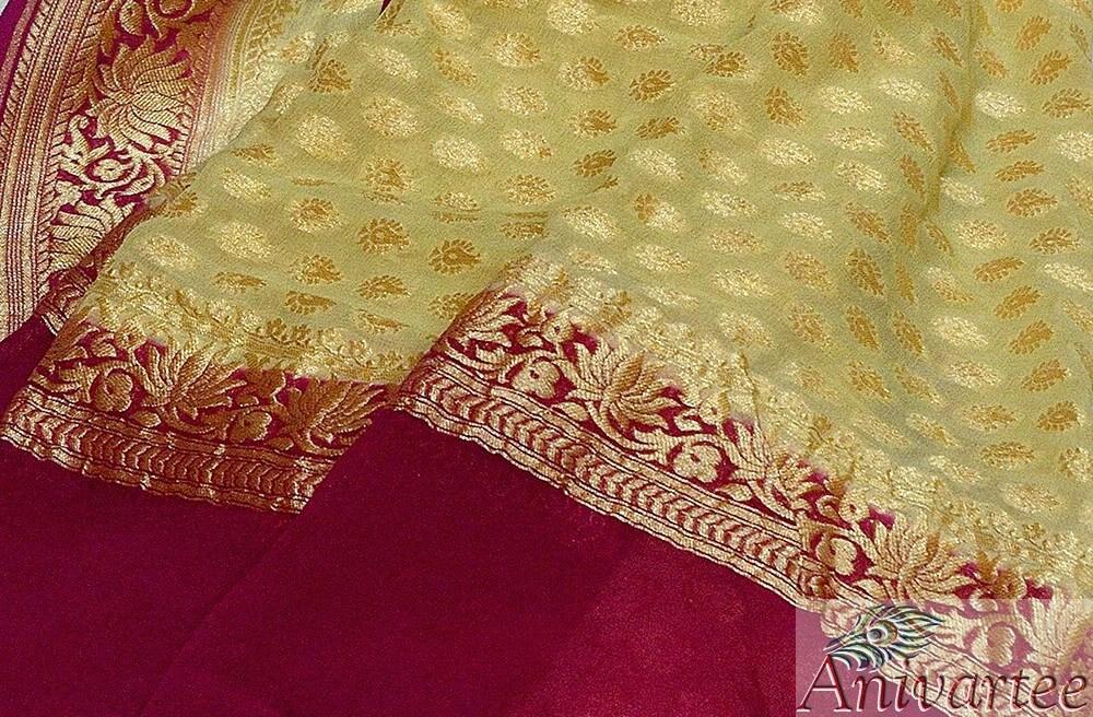 Banarasi  georgette duppatas - Anivartee