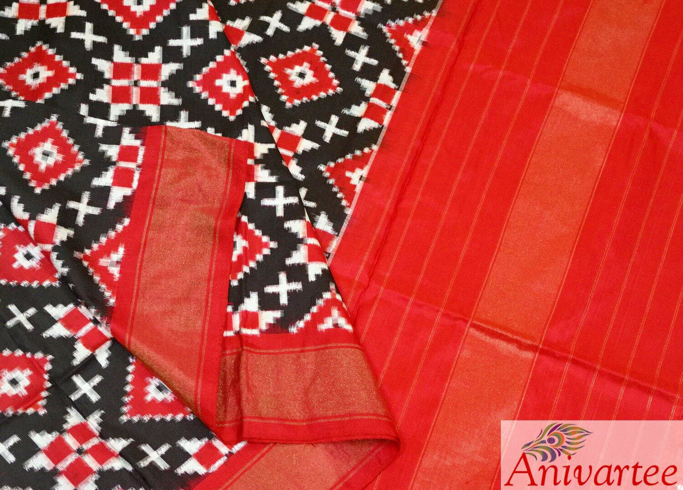 Ikkat silk dupattas - Anivartee