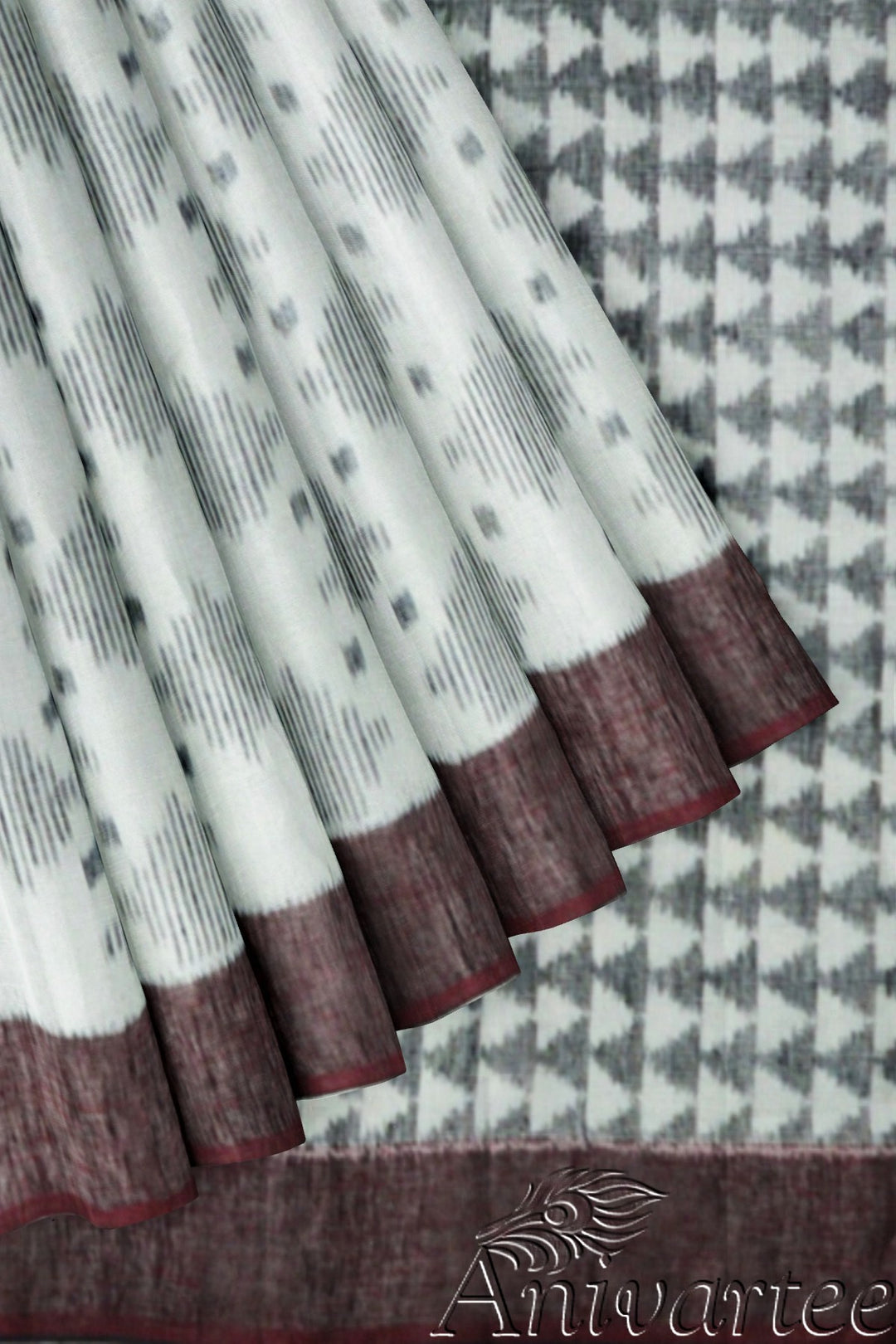 Ikkat linen sarees