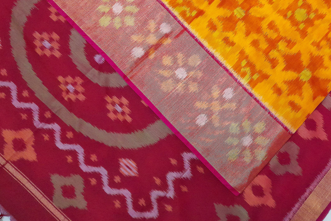 Ikkat silk cotton sarees - Anivartee