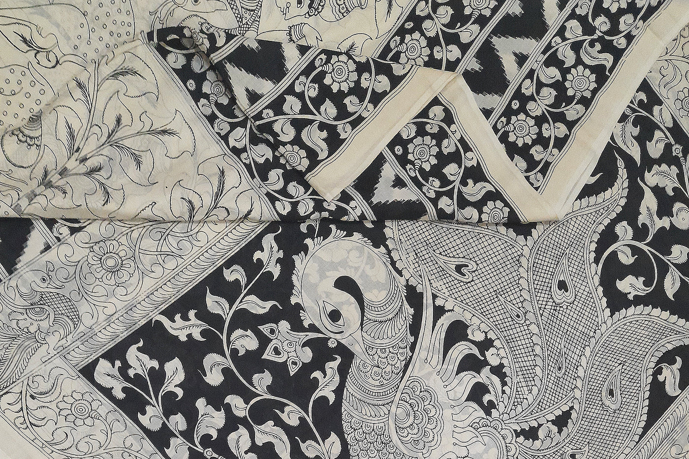 Kalamkari cotton sarees - Anivartee