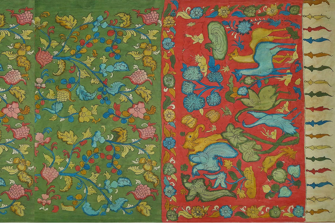Kalamkari silk sarees - Anivartee