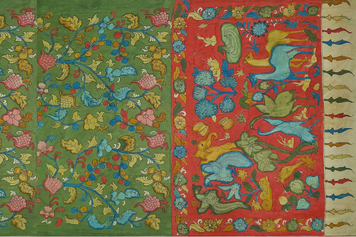 Kalamkari silk sarees - Anivartee