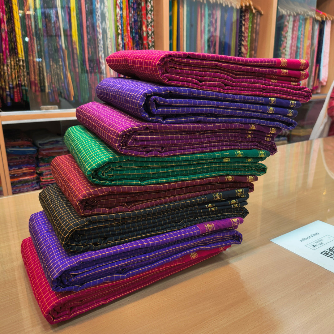 Kanchi silk cotton sarees - Anivartee