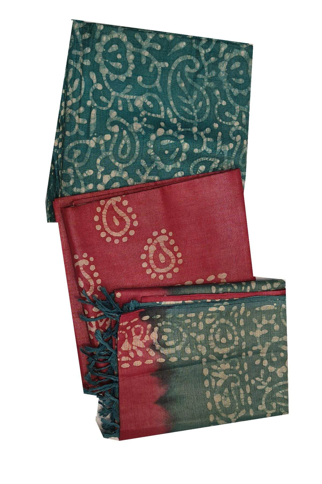 3 piece salwar suit material in  teal green