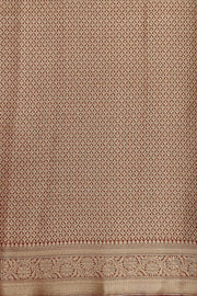 Banarasi georgette saree in ash grey with small  motifs