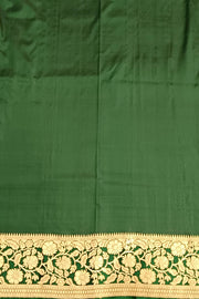 Handloom Banarasi katan pure silk saree in wine colour with small motifs