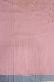 Banarasi katan pure silk saree in pink  with stripes & floral motifs in gold.