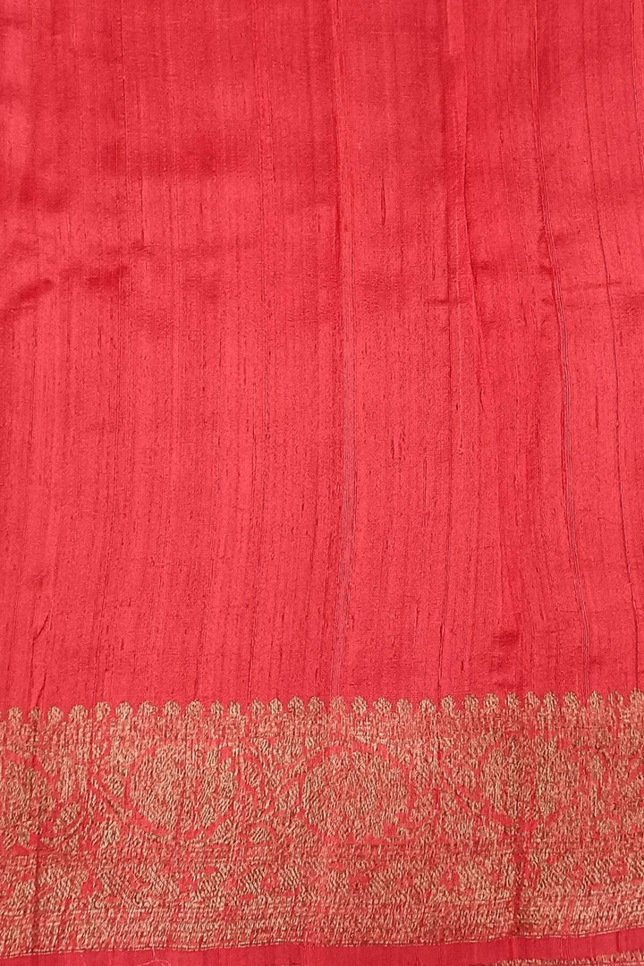 Handloom Banarasi pure silk saree in purple in dupion finish with floral motifs