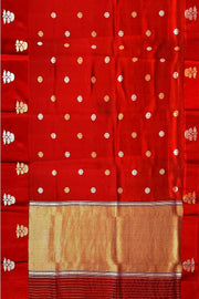 Handloom Banarasi  katan pure silk saree in maroon (POONA SILK)