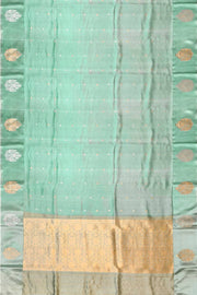 Handloom Banarasi  katan pure silk saree in mint green (POONA SILK)