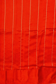 Handloom Banarasi  katan pure silk saree in dark peach (POONA SILK)